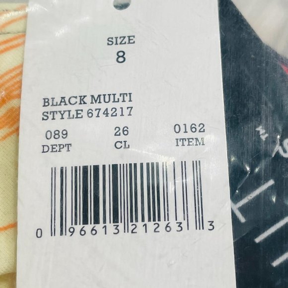 Miracle Brands Black Floral Swimsuit NWT Sz 8 - Picture 9 of 9